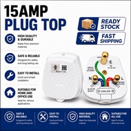 15AMP Plug Top 3 Pin Heavy Duty BS1363 | SIRIM Approved 240V 15A Plug Kepala Plug Elektrik