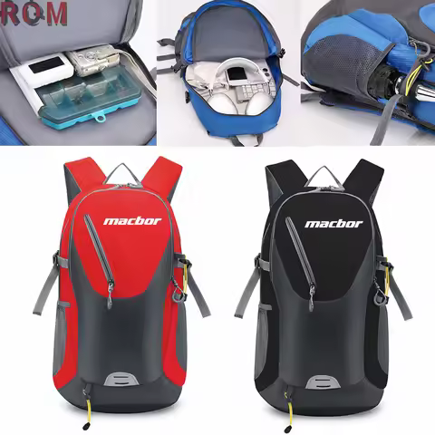 For Macbor Montana XR1 XR5 500 Rockster flat 125 Eight Mile Riding Helmet waterproof Backpack moto b