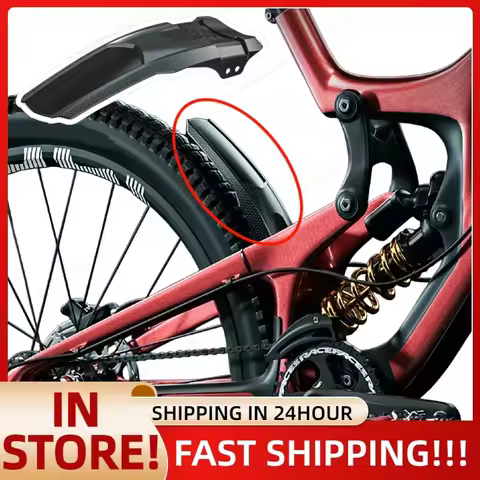 2pcs Bicycle Fenders Hard Shell Front/Rear Tire Wheel Fenders Carbon Fiber Mudguard MTB Mountain Bik