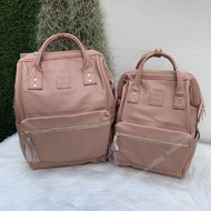 NekokissBag Anello แท้100% New PU Leather RETRO base backpack กระเป๋าเป้สะพายหลัง รุ่นใหม่ล่าสุด