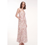 THECLOSETLOVER DELPHINE RUCHED MAXI DRESS IN PINK