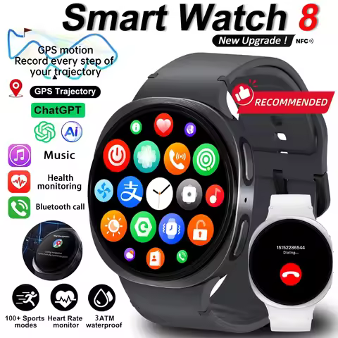 2025 New Watch 8 Smart Watch NFC Health Monitoring Sports Fitness GPS Bluetooth Call IP68 Waterproof