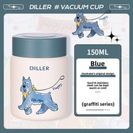 ถ้วยความร้อน 150ml ขวดเทอร์โมมินิน่ารัก 316 สแตนเลสเด็กเด็กขวดน้ำขวดนมชงนมถ้วยน้ำชาขนาด 150 มล. ขวดน