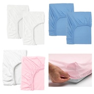 (2 Pcs) LEN Soft Cotton Cot Bedsheet 60x120cm Cadar Baby Cot