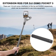 เสาต่อขยายอะลูมินัมอัลลอยสำหรับก้านต่อ Ziyun Gimbal สำหรับ Dji Osmo Pocket 3อะลูมินัมอัลลอยก้านต่อสำหรับ Dji Osmo มือถือ2 /Osmo Pocket 3 Zhiyun Feiyu ตัวยึดกล้อง Gimbal แบบขยายได้