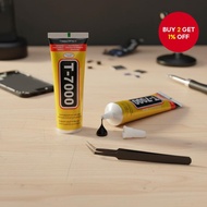 T-7000 Black Adhesive for Phone Repair, Waterproof Jewelry Glue for Cell Phone Screen, Glass, Wood, 