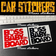 BOSS BABY ON BOARD D1 / CAR STICKER