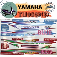 YAMAHA Y110 SS2 Y110SS2 YCLS SSTWO (2) Stripe Stiker Sticker Y110 SS 2 BODY COVERSET COVER SET KAVER