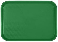 FSE PLFFT1418GR Fast Food Tray, 14" x 17-3/4", Rectangular, Polypropylene, Green