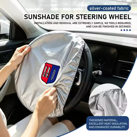 Car Steering Wheel Sunscreen Insulation Cover Auto Accessories For Alpina B3 B4 B5 D3 D4 D5 B7 B8 XD