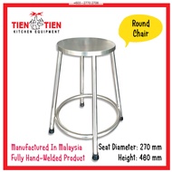 SS/CH03 TIEN TIEN Stainless Steel Round Chair Design B