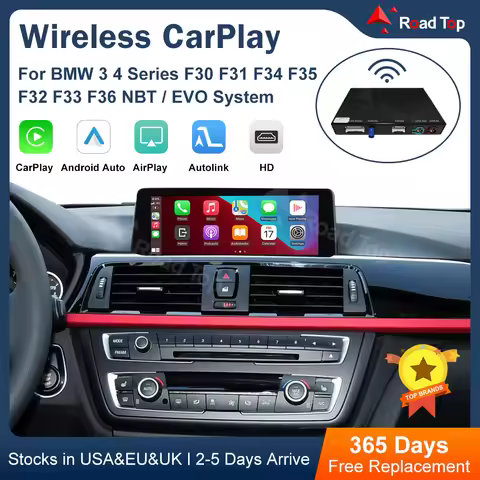 Wireless CarPlay Android Auto for BMW 3 4 Series F30 F31 F32 F33 F34 F35 F36 2011-2016, with Mirror 