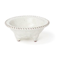 松榮堂 香爐 縄目縁 白色 日本信樂燒陶瓷