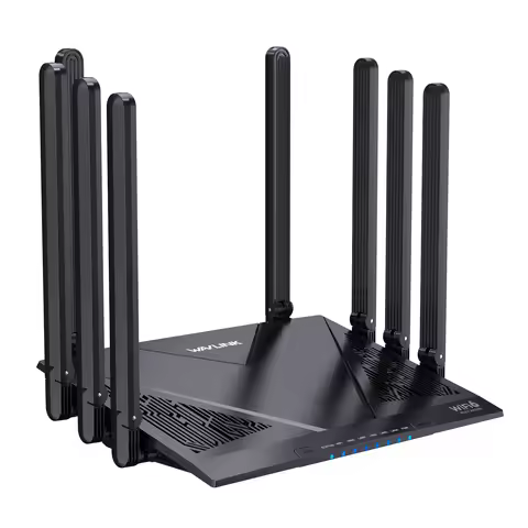 Wavlink Wi-Fi 6 Router Dual Band Gaming Router AX6000 with 2.5Gbps WAN 4 x 1000Mbps LAN Supports Mes