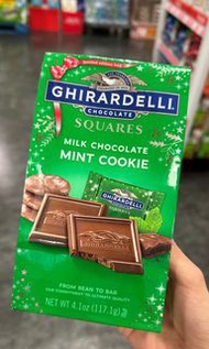Ghirardelli chocolate squares mint cookie 薄荷朱古力 聖誕限定 薄朱 limited edition 薄荷曲奇