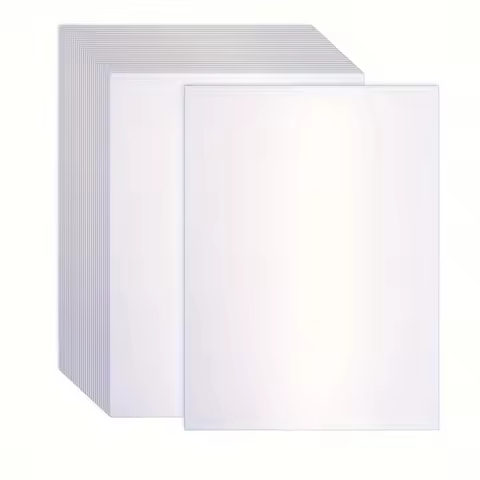 White/Yellow Double-sided Shiny Cardstock Paper 25 Sheets A4 250gsm Pearlescent Paper DIY Projects B