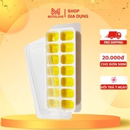14-Cell Silicone Ice Tray with Lid, Fruit Ice Mold, Coffee Ice, Jelly (Super Easy Ice Picking)