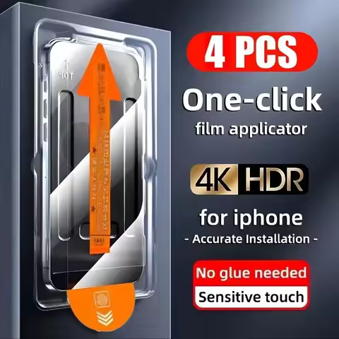 4PCS for OPPO Reno 12 FS 11A 14 13F 10 Pro Plus 5G Dust Free Install Screen Protector Tempered Glass