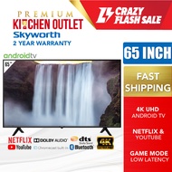 【Own Truck Delivery】Skyworth 65 Inch 4K UHD Android TV 65SUC6500 | Klang Valley only | Netflix Youtu