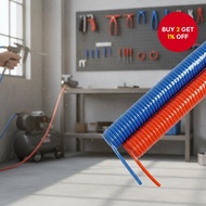 118.11/236.22/354.33/472.44/590.55 inch pneumatic hose, PU spring, efficient airflow, quick connecto
