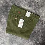 DILLCA Celana Panjang Pria Chino Kanvas model Reguler Non-street Kualitas Premium Cardinal Cream