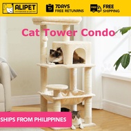 Cat Condo Multi-layer Cat Tree Cat Climbing Platform Cat Tower Cat House Wood Cat Condo Pet Condo