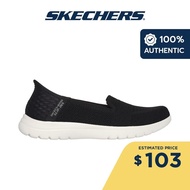 Skechers Women Slip-Ins On-The-GO Flex Serene Shoes - 136541-BKW Air-Cooled Memory Foam Air-Cooled MF