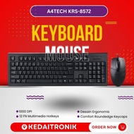 NEW A4TECH KRS 8572 Ergonomic USB Wired Keyboard Mouse Package KRS8572 Original