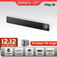 BINNIFA ลำโพงแบบซาวด์บาร์ทีวี Play1D บลูทูธ5.0 3D รอบทิศทางลำโพงซับวูฟเฟอร์ลำโพงกล่องทีวีซาวด์บาร์