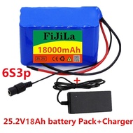 🔥18650Lithium Battery6S3P24V18.0Ah Electric Bicycle Power Assist Bike/Electric/Li-ion Battery Pack