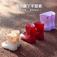 A-T💝Japanese Children's Rain Boots Kindergarten Baby Rain Shoes Shoe Cover Rubber Shoes Girl Baby Girl Little Girl Littl