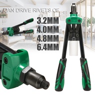 Rivet ToolοΌ6.4mm Manual Riveting Drill Rivet Hand Gutter Repair Heavy Duty Hardware Riveter