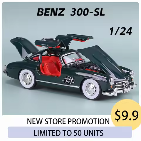 1:24 Ben 300SL z Super Vintage Alloy Car Model Diecasts Vehicle Hot Wheels Fast Furious Gift Toys So