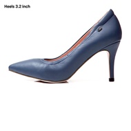 O&amp;B รองเท้าส้นสูงหนังแกะ รุ่น DIANA HEELS 3.2 INC IN DENIM BLUE-11058CS00018F_F9BLXX