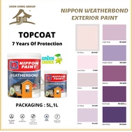 SWB05 NIPPON WEATHERBOND EXTERIOR PAINT 1Liter 5 Liter /Cat Luar /Cat Rumah /Cat Getah