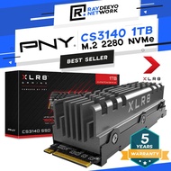 PNY XLR8 CS3140 (1TB/2TB) M.2 2280 NVMe PCIe Gen 4x4 SSD with Heatsink [Sequential Read/Write speeds