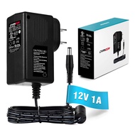 12V 1A 12W UL Listed Switching Power Supply Adapter (Input AC 100~240V, Output DC 12 Volt 1 Amp), Wa