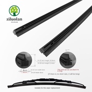 ZILUOLAN Car Wiper Blade, 14/16/17/18/19/20/21/22/24/26/28 Inch Rubber Refill Strips,  6mm Easy To R