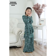 KURUNG CATALINA KIDS Baju Kurung Kanak2 Perempuan Baju Raya 2022 Kurung Budak Lycra Ironless