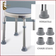 [kokiya] Set of 4 Shower Chair Feet for Bath Stool, Easy to Install Replacement Tips 1 1/8inch for H