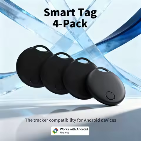 4-pack Android Tracker Portable Anti-lost Device For Android Google's Find Hub App Keys Finder Smart