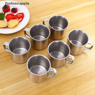 FAMY 6pcs Outdoor Camping Hiking Tea Mug Cup Stainless Steel Coffee Cup FAA