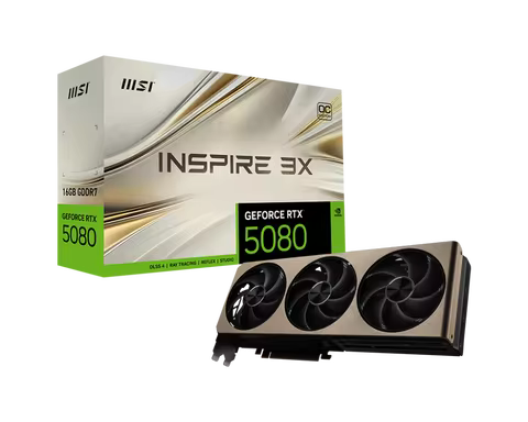 Wholesale for GeForce RTX 5080 16GB INSPIRE 3X OC Gaming Desktop GPU with 10752 CUDA Cores and 30Gbp