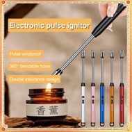 Rechargeable Electronic Arc Lighter Set - Type B Charging, Pulse Ignition, Windproof & Multi-functio