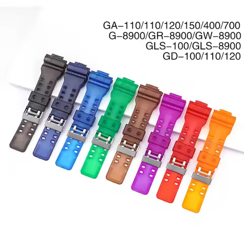 Silicone Watch Band for Casio G-Shock GA-100/110/120/150/200/300/400/700 GD-100/110/120 G-8900 GW-89