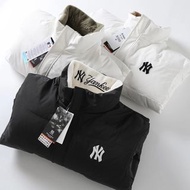 香港可訂 MLB YANKEES 刺繡logo 雙面穿羽絨外套 3色可選 男裝高CP值
