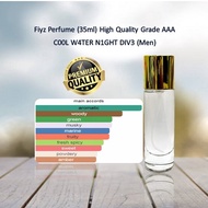 PEWANGI / PERFUME C00L W4TER N1GHT DIV3 (MEN) D4V'D0'F (35ML BOTTLE) EAU DE PARFUM HIGH QUALITY MINY