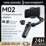 【COD】M02 3-axis Handheld Gimbal Stabilizer With Detachable Remote Control For Smartphones Vlog Video