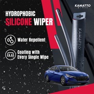 Kamatto Wiper Hyundai Elantra CN7 Avante (2021-Present) Hydrophobic Silicone Windshield Wiper Water