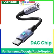 UGREEN AV161 80154 Type C to 3.5mm Cable With High Quality Hifi DAC Chip For Phones -